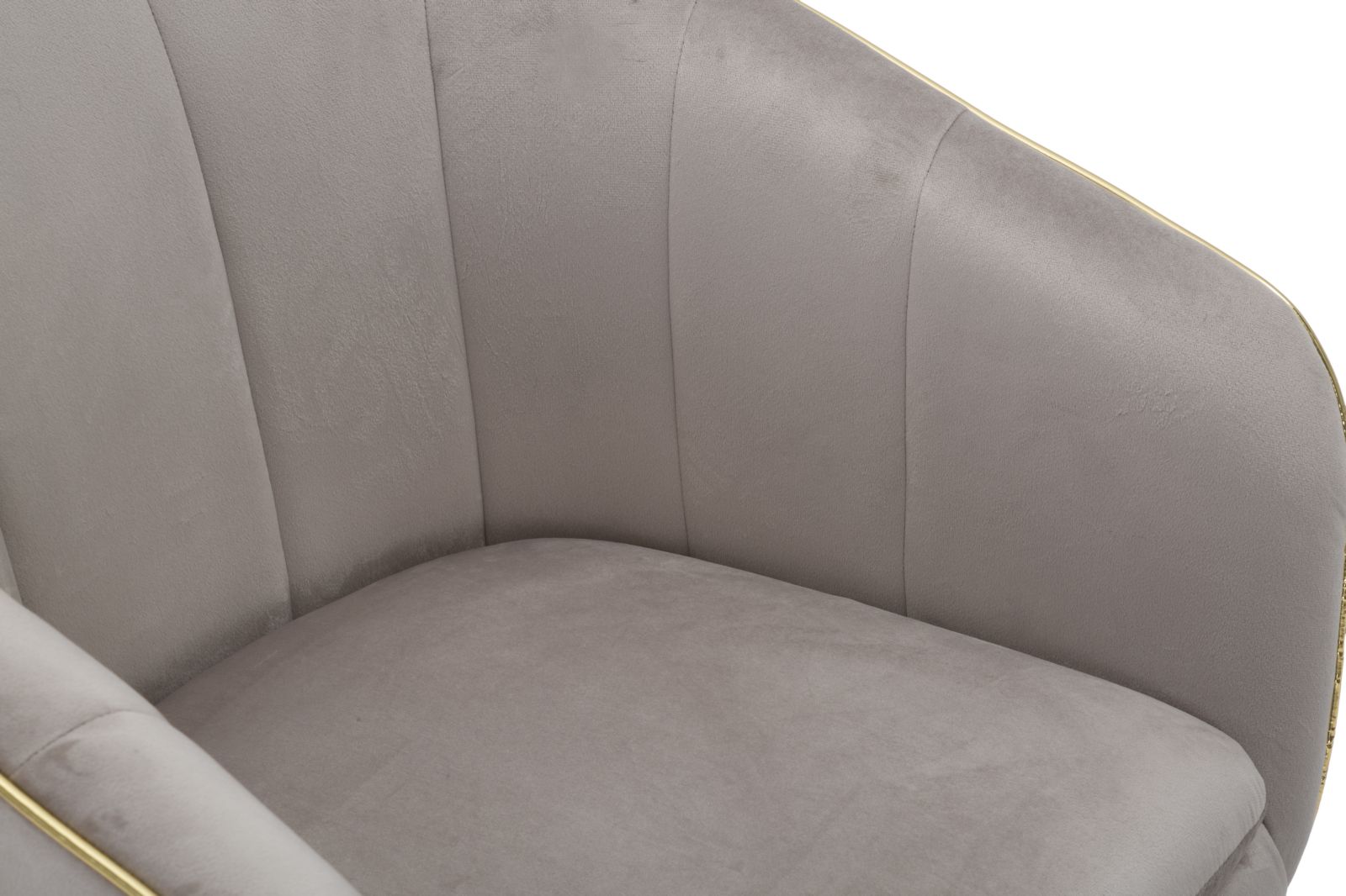 POLTRONA PARIS GRIGIA/GOLD CM 62X58X78 stile GLAM - immagine 7