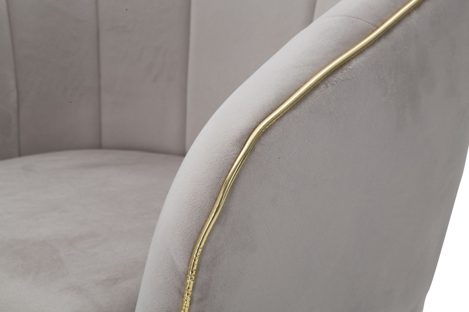 POLTRONA PARIS GRIGIA/GOLD CM 62X58X78 stile GLAM - immagine 8