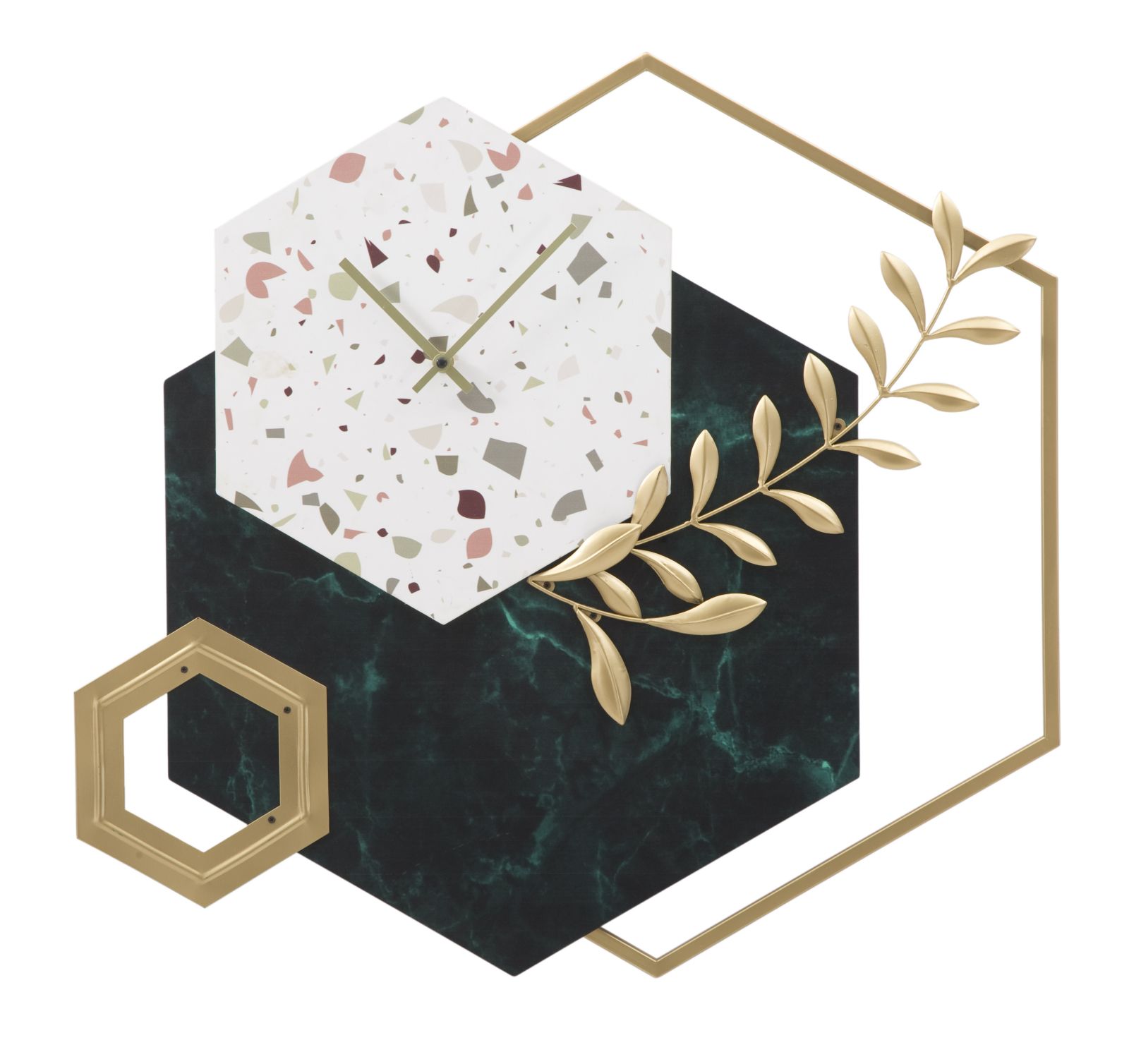 OROLOGIO DA MURO HEXAGON CM
62X4,5X62 stile GLAM - immagine 2