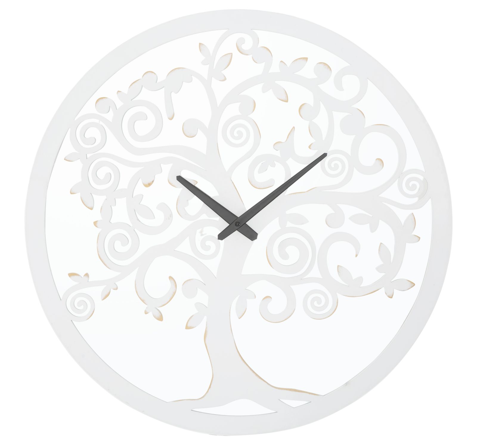 OROLOGIO DA MURO WHITE TREE CM Ø 55X4,5 stile GLAM - immagine 2