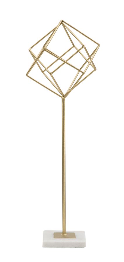 SCULTURA CUBE CM 16X18X52,5 stile GLAM - immagine 2