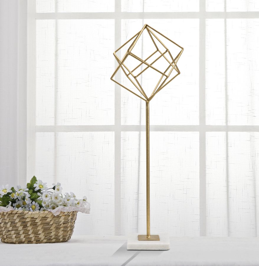 SCULTURA CUBE CM 16X18X52,5 stile GLAM - immagine 6