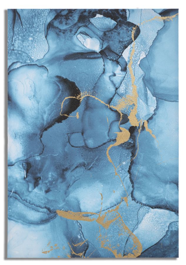 STAMPA DIPINTA BLU REY CM 80X3X120 stile GLAM - immagine 2
