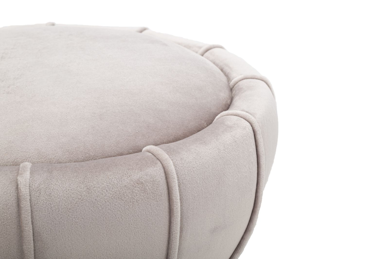 SGABELLO FLOWER CM GRIGIO CM Ø 40X44 stile GLAM - immagine 4