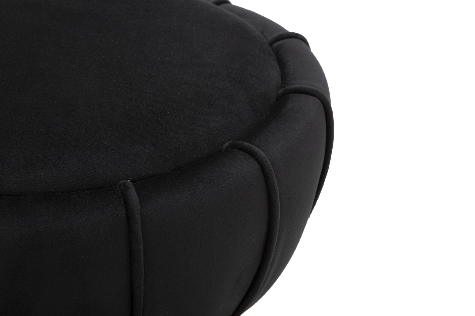 SGABELLO FLOWER CM NERO CM Ø 40X44 stile GLAM - immagine 3