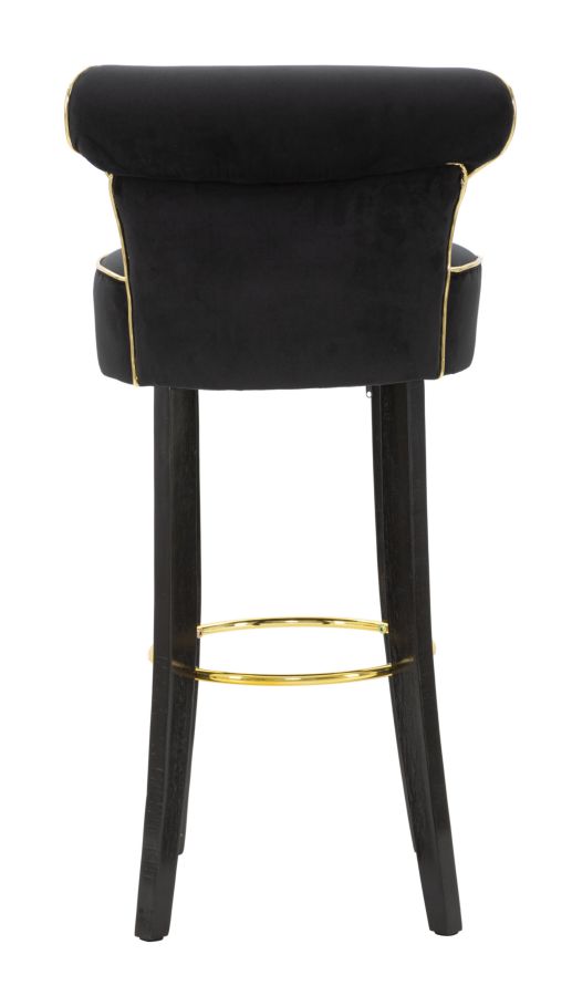SGABELLO BAR LUXY NERO CM 46X48X96 stile GLAM - immagine 6