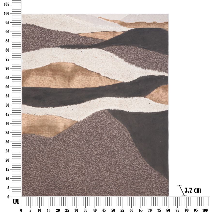 DIPINTO SU TELA DARKY CM 80X3,7X100 stile BOHO CHIC - immagine 7