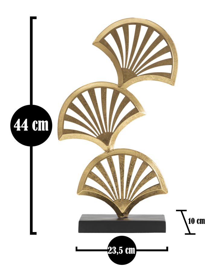 SCULTURA FOGLIA TRIPLY CM 23,5X10X44 stile GLAM - immagine 7