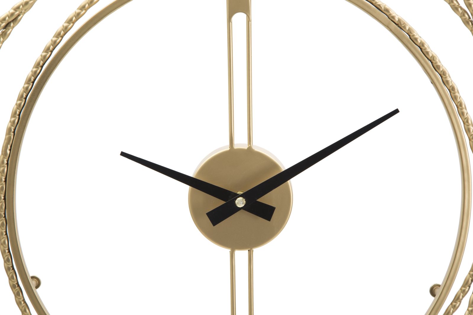 OROLOGIO DA MURO GOLD STRIPS CM Ø 50X4 stile GLAM - immagine 3