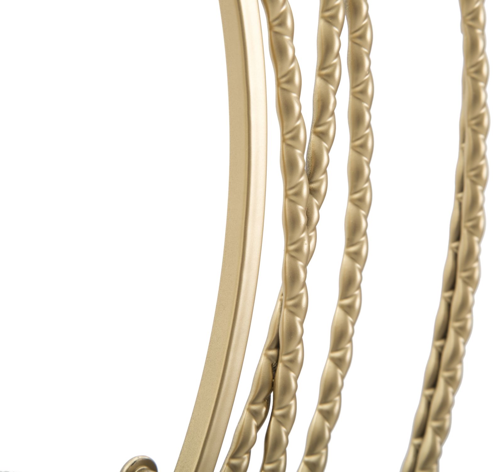 OROLOGIO DA MURO GOLD STRIPS CM Ø 50X4 stile GLAM - immagine 4