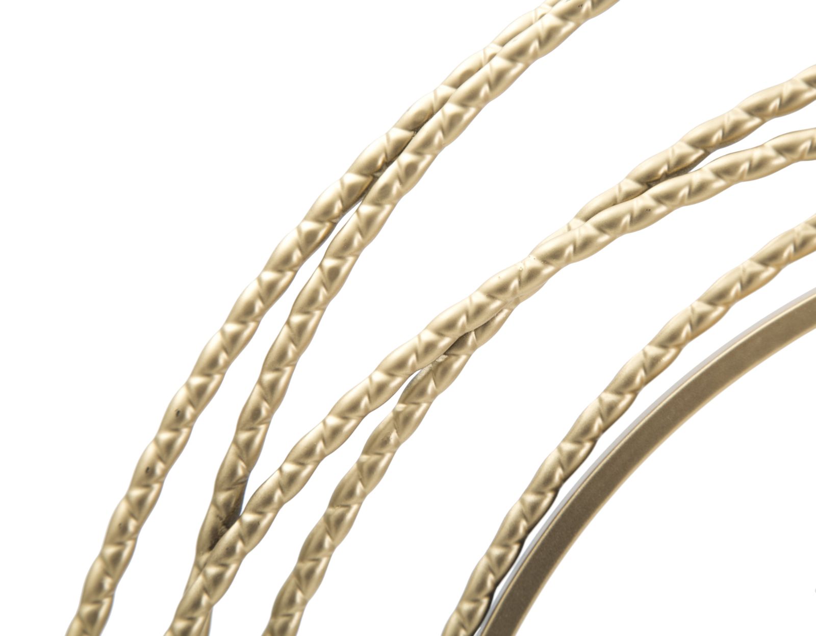 OROLOGIO DA MURO GOLD STRIPS CM Ø 50X4 stile GLAM - immagine 5