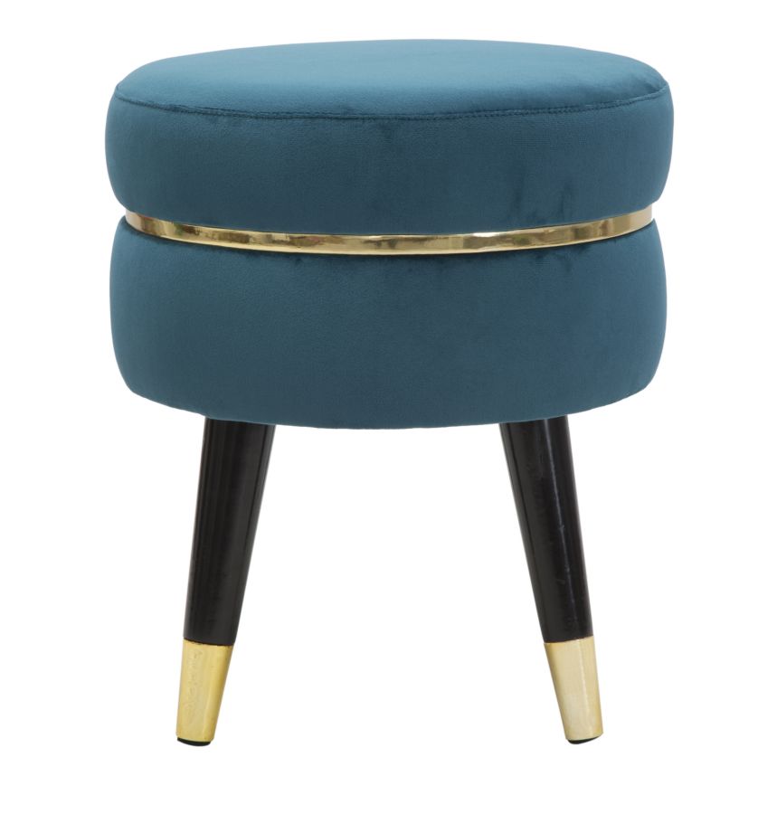 SGABELLO PARIS OTTANIO/GOLD CM Ø 35X40,5 stile GLAM - immagine 3