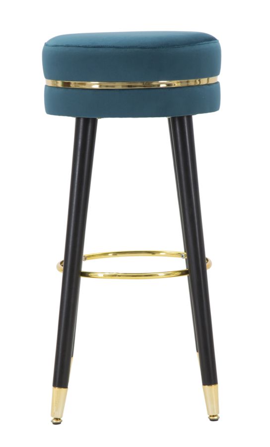 SGABELLO BAR PARIS OTTANIO/GOLD CM Ø 35X74 stile GLAM - immagine 3