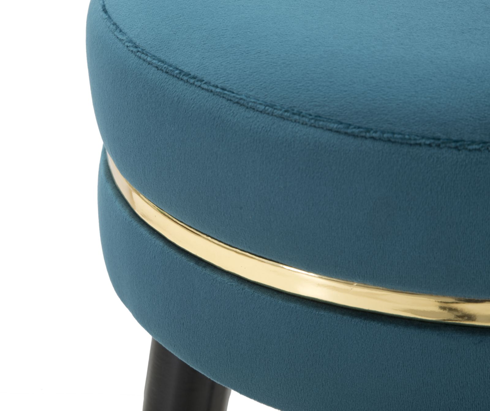 SGABELLO BAR PARIS OTTANIO/GOLD CM Ø 35X74 stile GLAM - immagine 5
