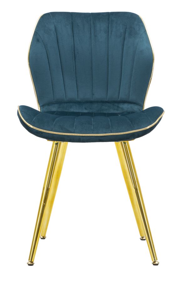 SEDIA PARIS SPACE OTTANIO /GOLD SET 2 PZ CM 46X58X77 stile GLAM - immagine 3