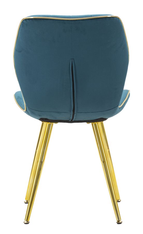 SEDIA PARIS SPACE OTTANIO /GOLD SET 2 PZ CM 46X58X77 stile GLAM - immagine 7