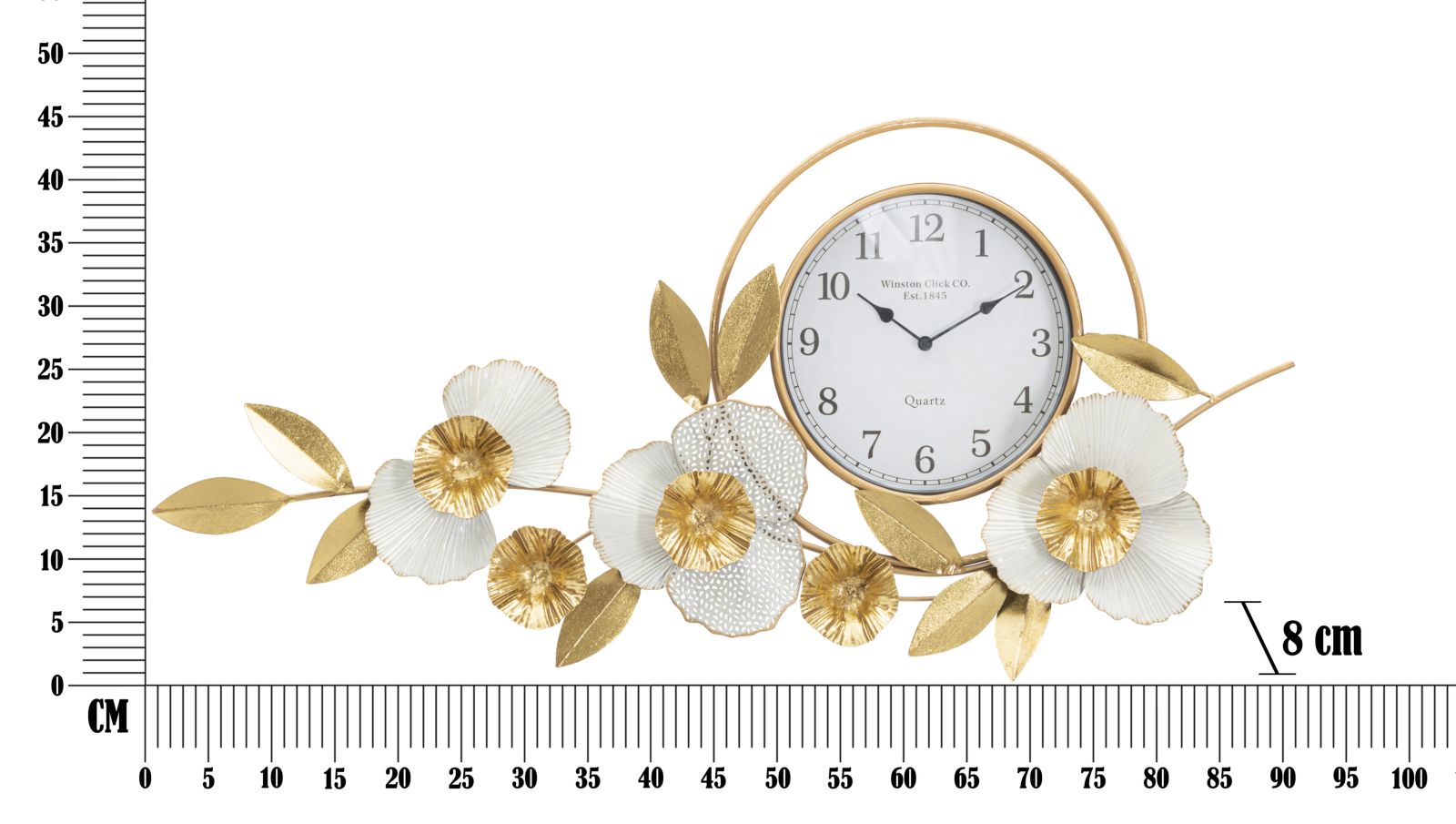 OROLOGIO DA MURO FLOW CM 92,5X8X45,5 stile GLAM - immagine 7