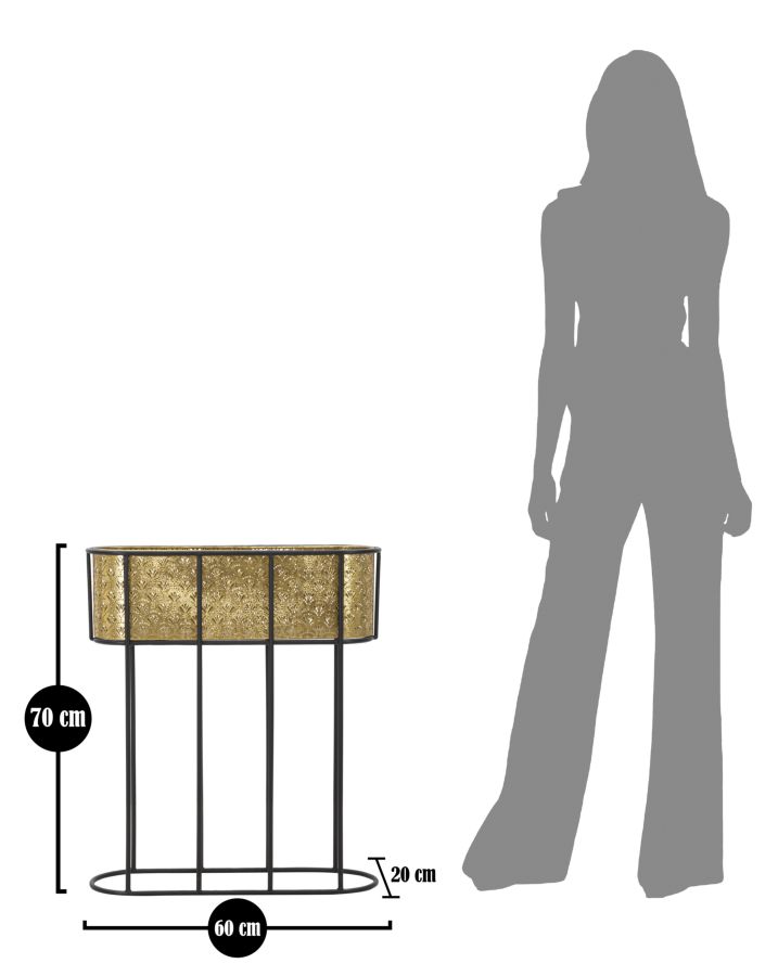P/VASI OVAL CM 60X20X70 stile GLAM - immagine 9