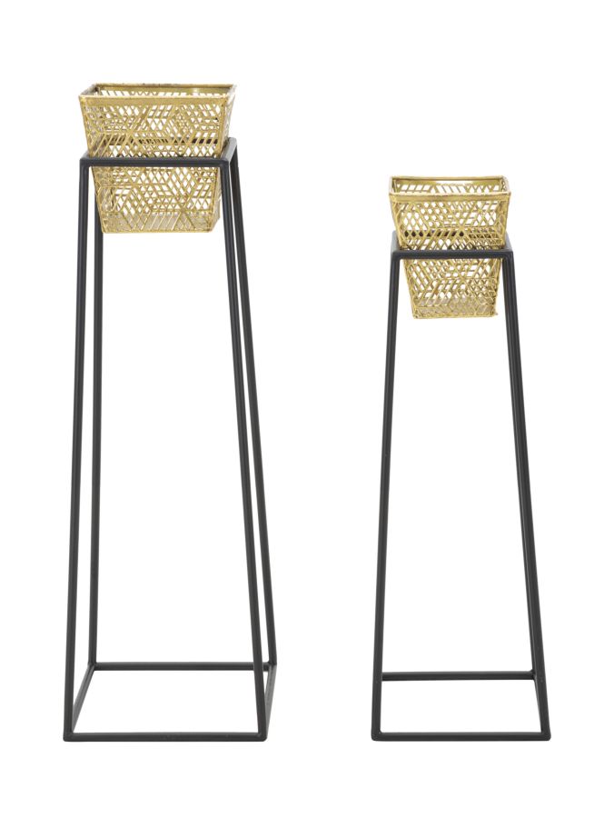 P/VASI SQUARE COPPIA CM Ø 23X70-20X60 stile GLAM - immagine 2
