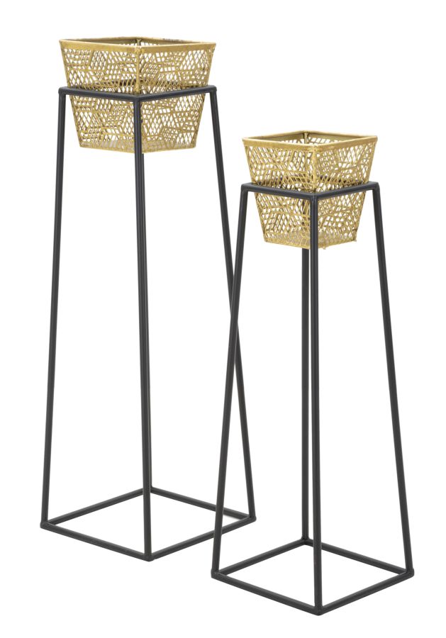 P/VASI SQUARE COPPIA CM Ø 23X70-20X60 stile GLAM - immagine 3