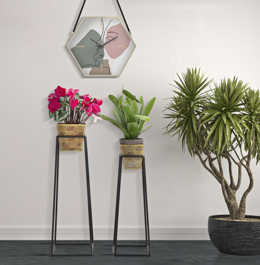 P/VASI SQUARE COPPIA CM Ø 23X70-20X60 stile GLAM - immagine 6