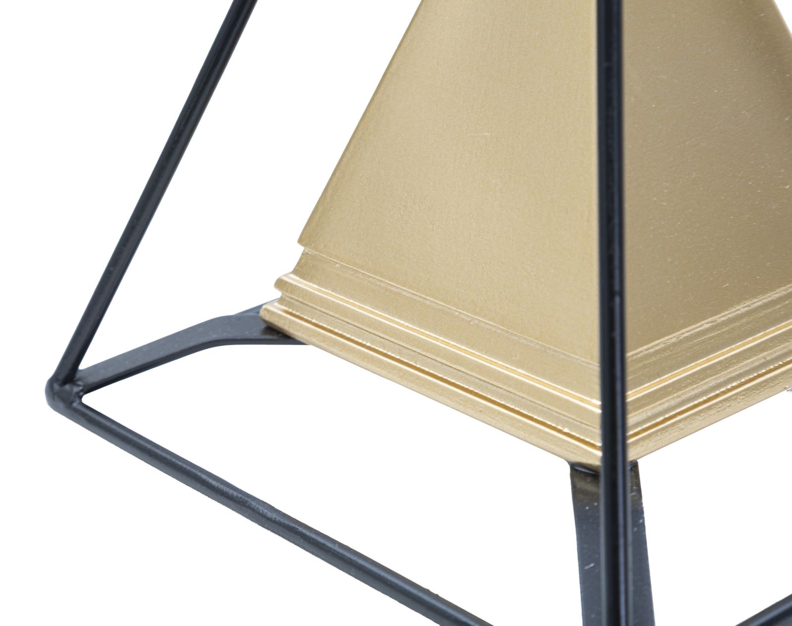 PIRAMIDE GOLD C/FERRO CM 15X15X21 stile GLAM - immagine 5