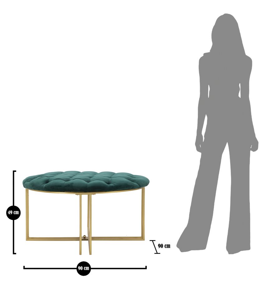 PUFF X VERDE CM .... stile GLAM - immagine 8