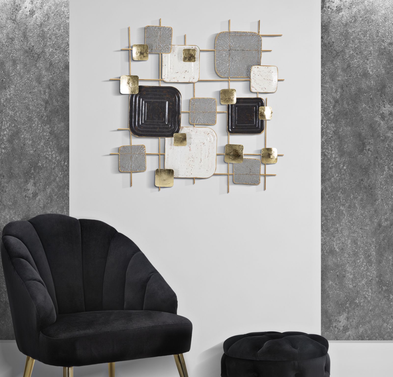 PANNELLO IN FERRO CUBES CM 80X5X80 stile GLAM - immagine 6