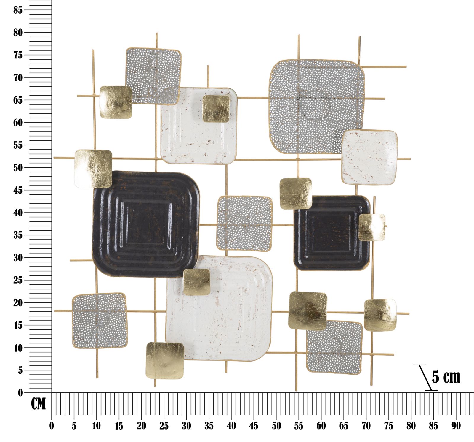 PANNELLO IN FERRO CUBES CM 80X5X80 stile GLAM - immagine 7