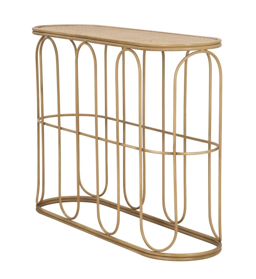 CONSOLE SAMUI CM 110X32X77 stile BOHO CHIC - immagine 4