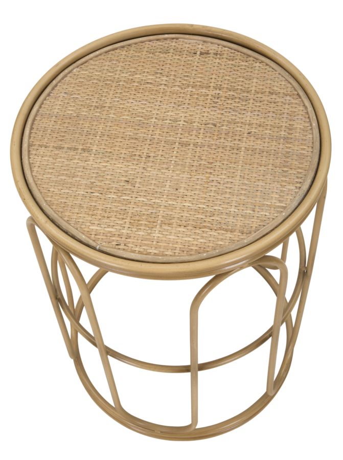 TAVOLINETTO SAMUI CM Ø 40X55 stile BOHO CHIC - immagine 3