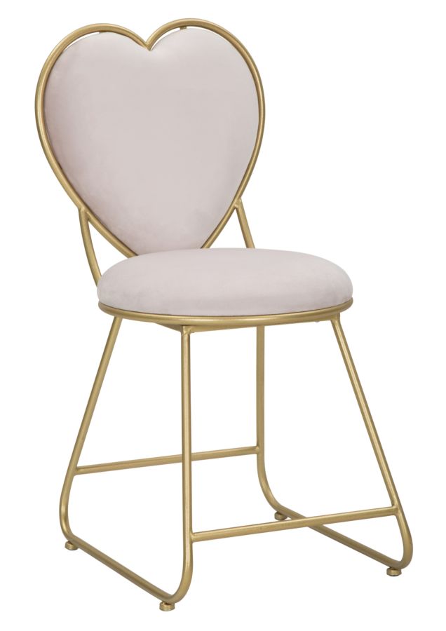 SEDIA HEART CM 37X47X80 stile GLAM - immagine 2