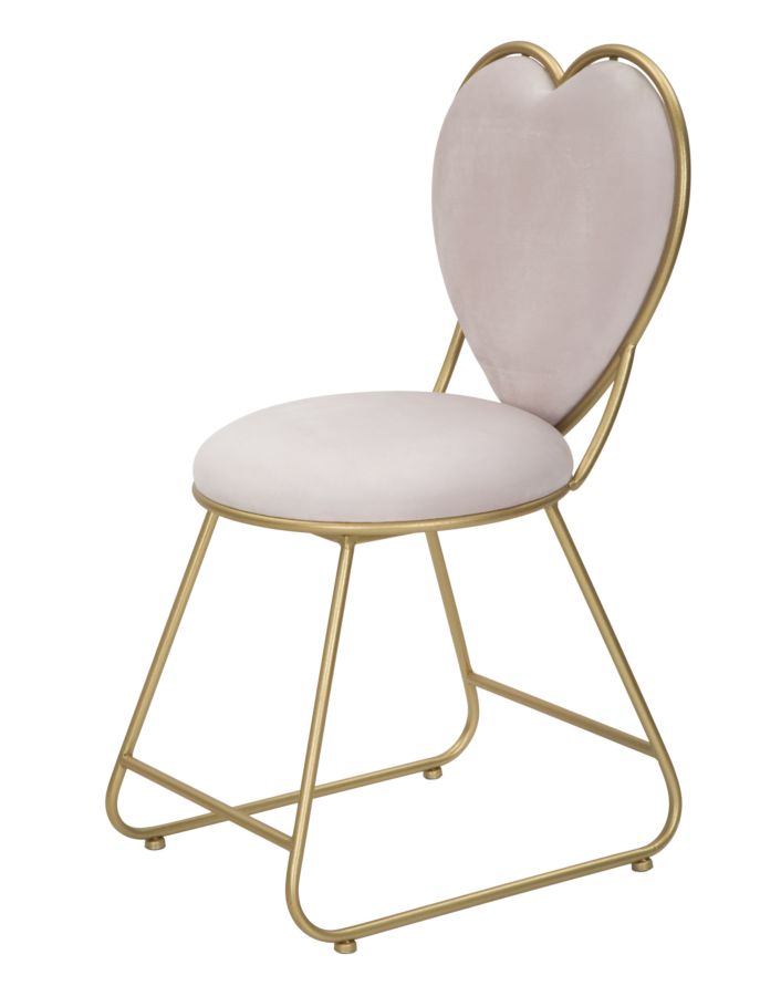SEDIA HEART CM 37X47X80 stile GLAM - immagine 4
