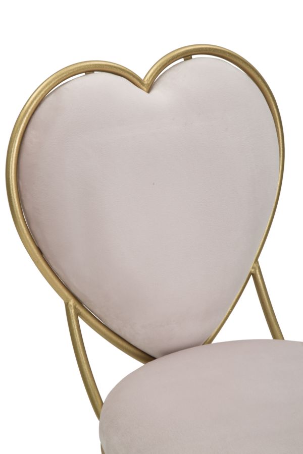 SEDIA HEART CM 37X47X80 stile GLAM - immagine 6