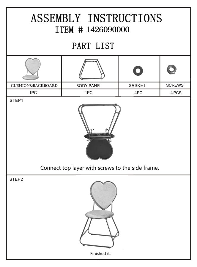 SEDIA HEART CM 37X47X80 stile GLAM - immagine 11