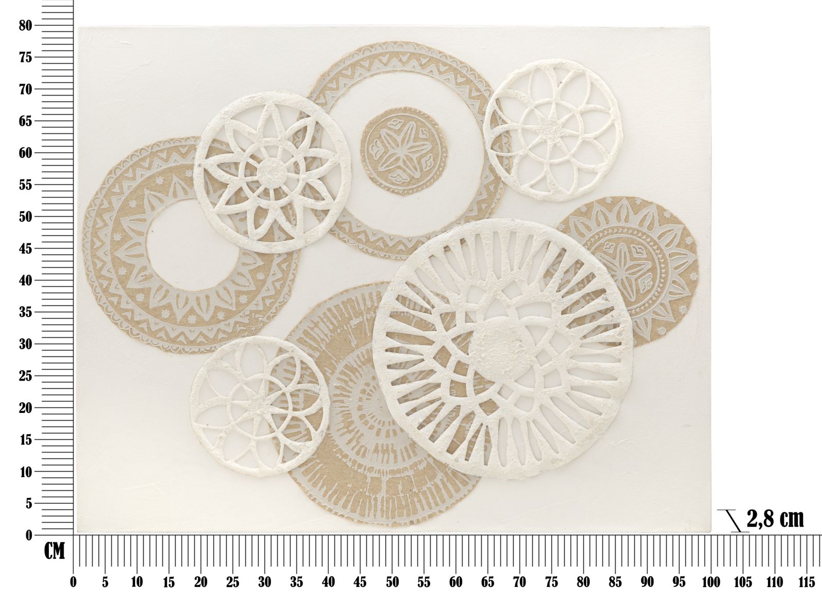 DIPINTO SU TELA ICER CM 80X2,8X100 stile BOHO CHICH - immagine 7