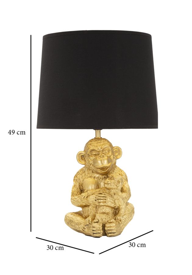 LAMPADA DA TAVOLO MONKEY MUM CM Ø 30X49 stile GLAM - immagine 7