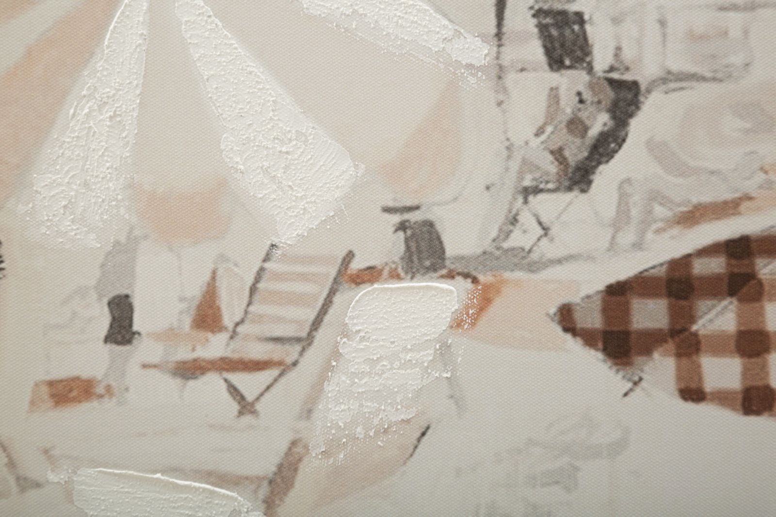 STAMPA DIPINTA BEACH -B- CM 80X3X120 stile BOHO CHIC - immagine 4