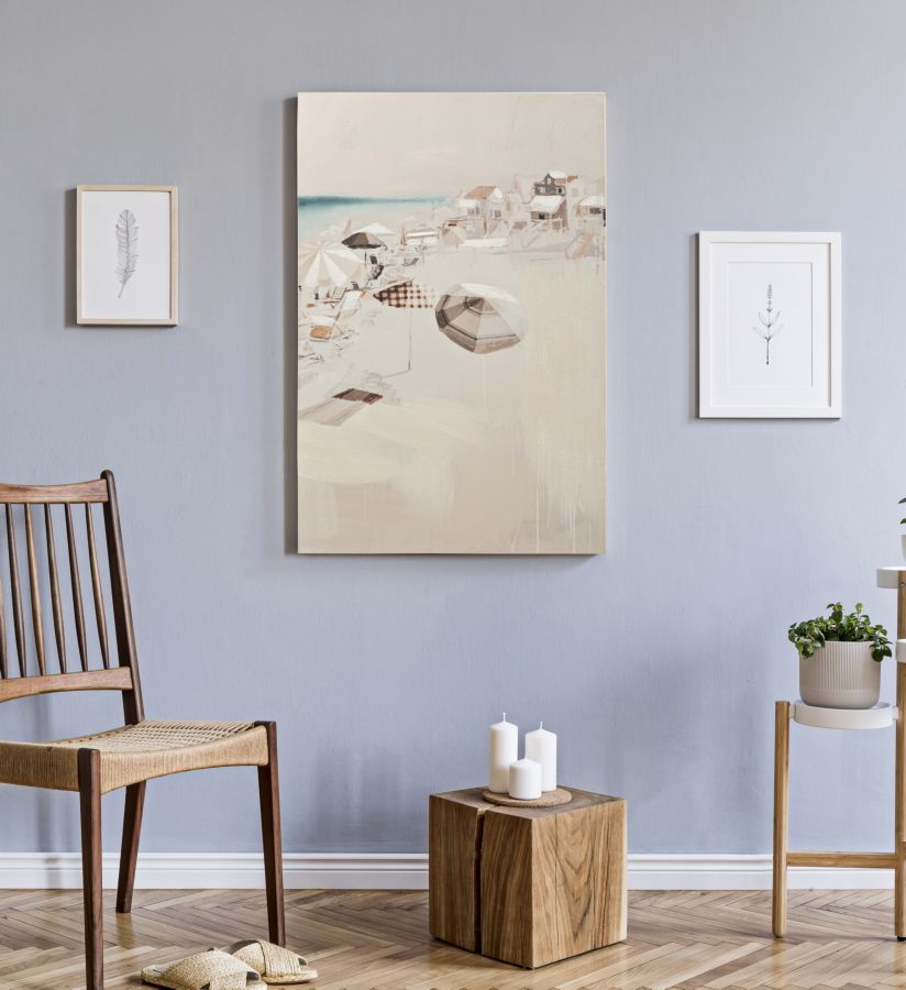 STAMPA DIPINTA BEACH -B- CM 80X3X120 stile BOHO CHIC - immagine 6