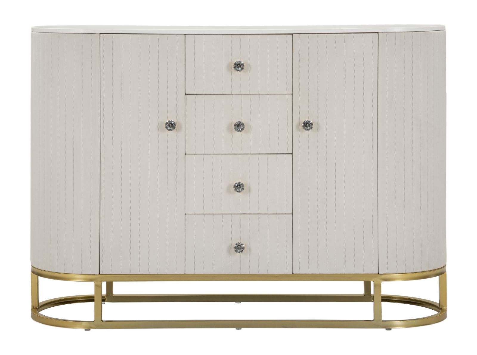 MOBILE MONTPELLIER CREMA CM 120X40X85 stile GLAM - immagine 3