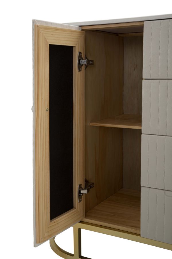 MOBILE MONTPELLIER CREMA CM 120X40X85 stile GLAM - immagine 7