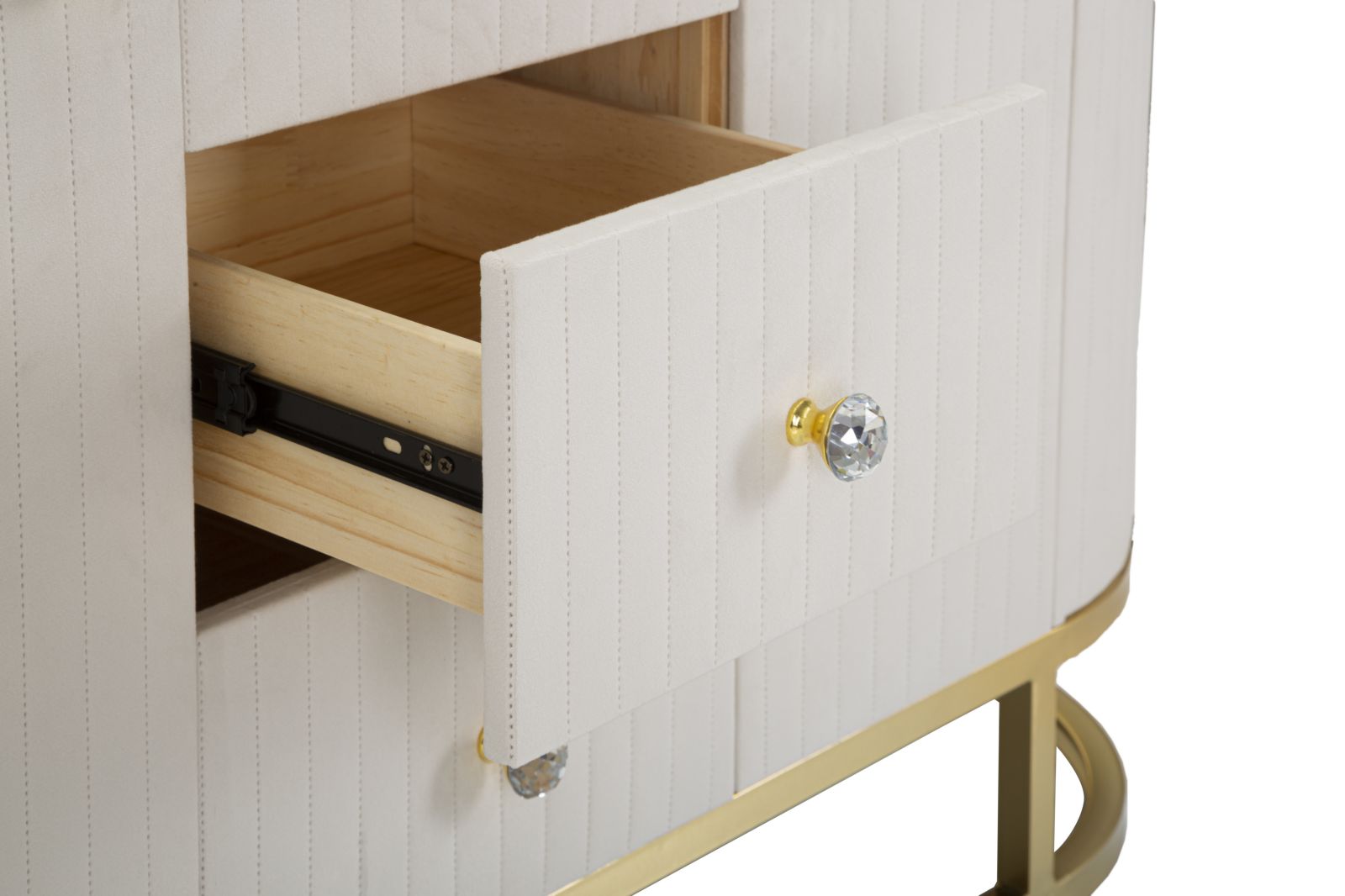 MOBILE MONTPELLIER CREMA CM 120X40X85 stile GLAM - immagine 8