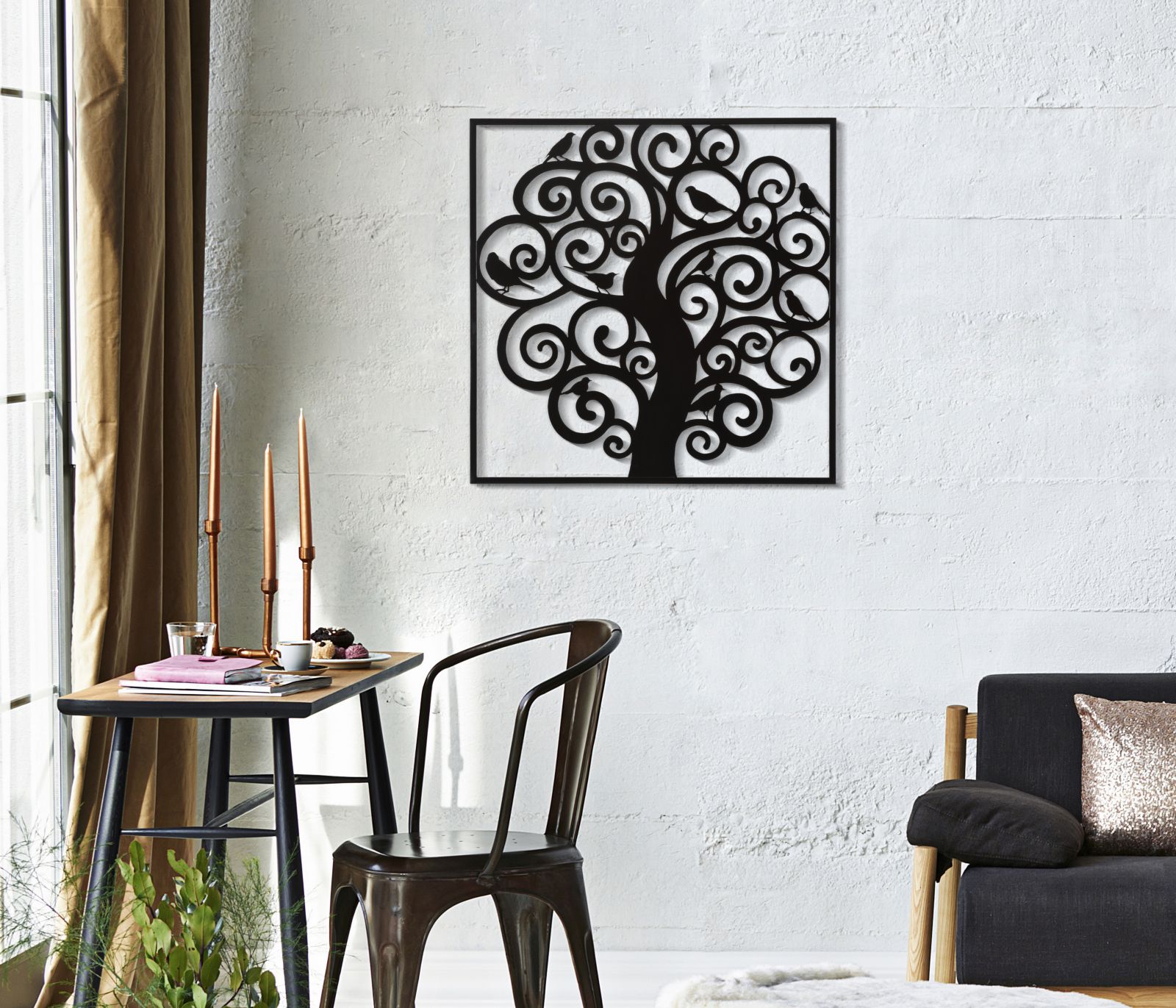 PANNELLO IN FERRO THREE CM 70X1X70 stile GLAM - immagine 6