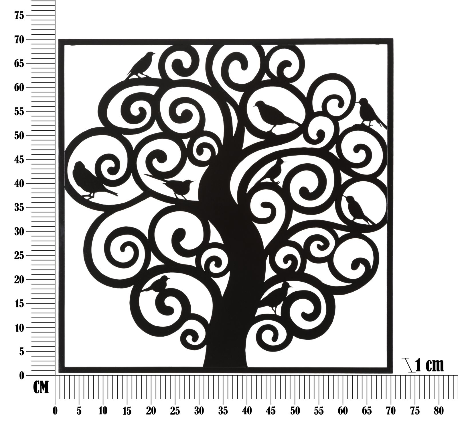 PANNELLO IN FERRO THREE CM 70X1X70 stile GLAM - immagine 7