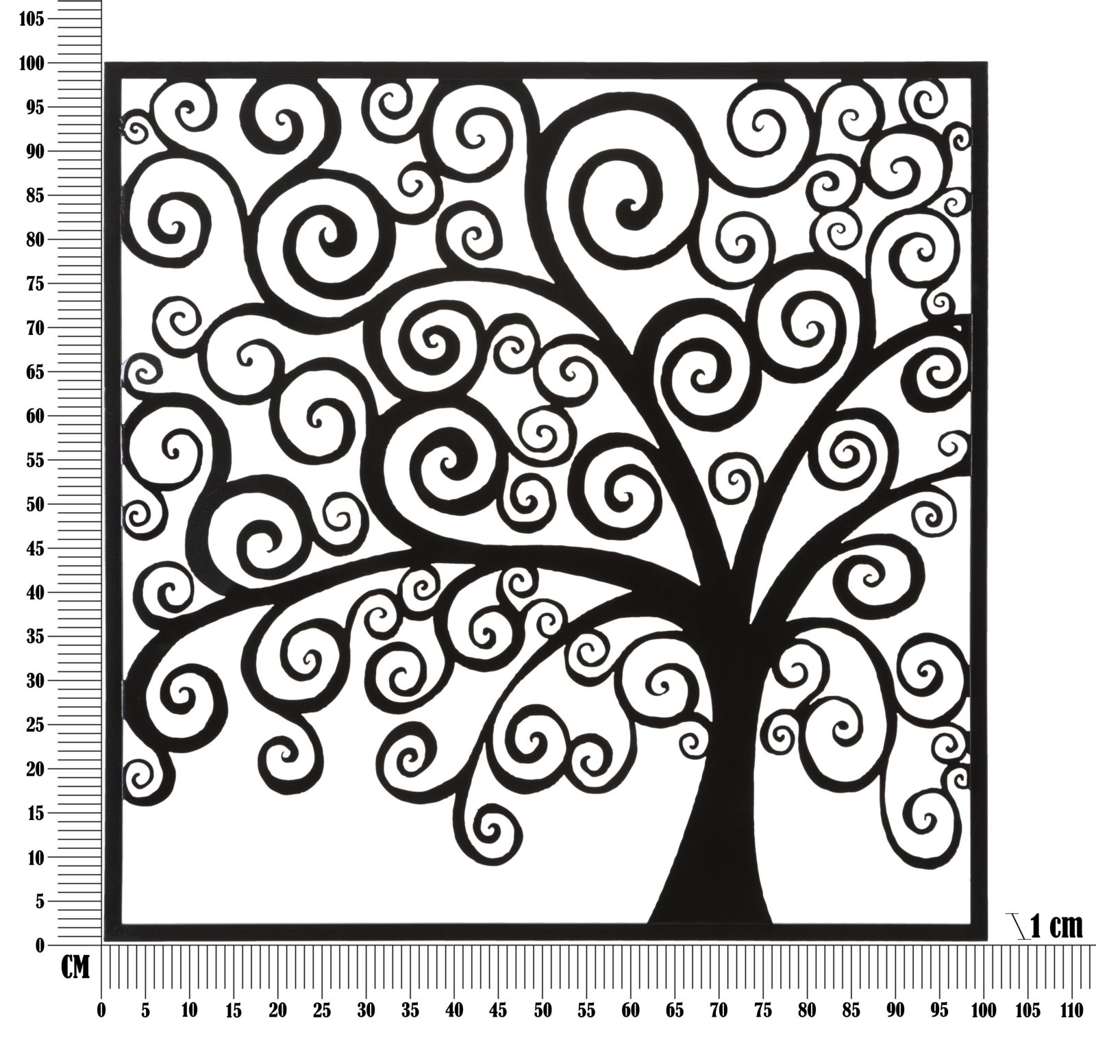 PANNELLO IN FERRO THREE PLUS CM 100X1X100 stile GLAM - immagine 7