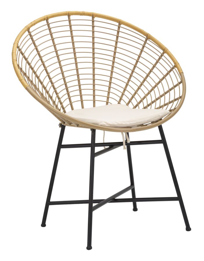 SEDIA PANAMA GRID C/CUSCINO CM 72X56,5X88 stile BOHO CHICH - immagine 2