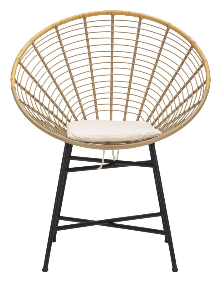 SEDIA PANAMA GRID C/CUSCINO CM 72X56,5X88 stile BOHO CHICH - immagine 3
