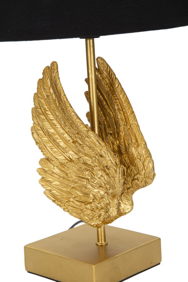 LAMPADA DA TAVOLO WINGS CM Ø 25X45 stile GLAM - immagine 5