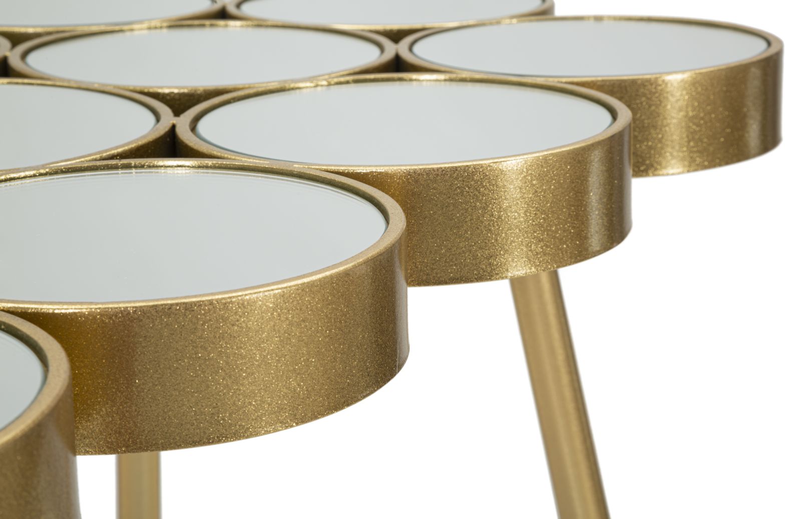 TAVOLINETTO BUTTLE CM 100X55X70 stile GLAM - immagine 6