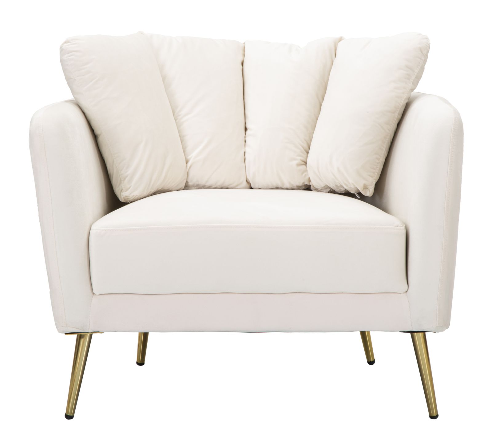 POLTRONA KIEV CREMA CM 88X77X74 stile GLAM - immagine 3